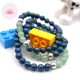 Bracelet garçon en Azurite et Aventurine