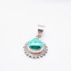 Pendentif Malachite serti argent MPPM/2