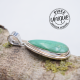 Chrysoprase pendentif argent 4