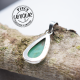 Chrysoprase pendentif argent 4