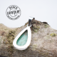 Chrysoprase pendentif argent 4