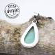 Chrysoprase pendentif argent 4