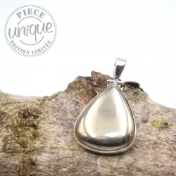 Pyrite pendentif serti argent 4