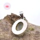 Pendentif Fluorite verte argent oval
