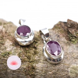 Pendentif Rubis Argent