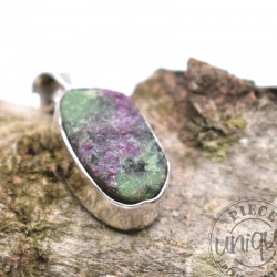 Pendentif Rubis sur Zoïsite Argent 2