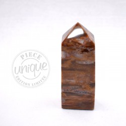 Obelisco Madera fosilizada OBBF02