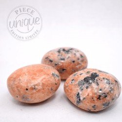Calcite orange lot 3 galets ARB82