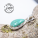 Chrysoprase pendentif argent 1