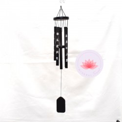 Carillon aluminium moyen noir