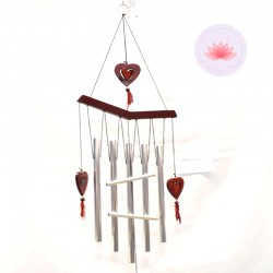 Carillon aluminium coeur