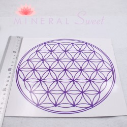 Autocollant fleur de vie 10cm