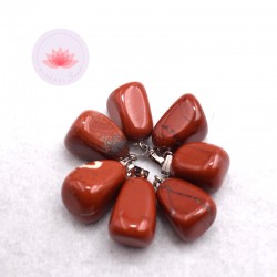 Colgante Jaspe rojo con anilla metal