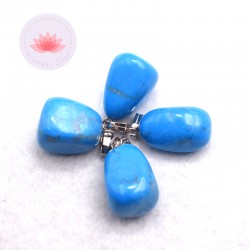 Pendentif Howlite teintée + attache métal