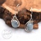 Pendientes Aguamarina plata