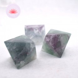 Octaedre Fluorite poli