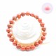 Bracelet Jaspe rouge Perles rondes 6mm
