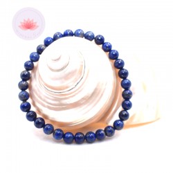Bracelet Lapis Lazuli perles rondes 8mm