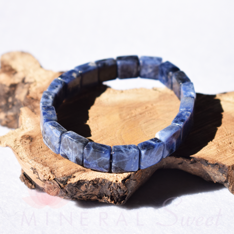 Bracelet Sodalite square 10mm