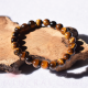 Pulsera Ojo de Tigre perlas redondas 8mm