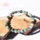 Bracelet Agate mousse perles rondes 6mm