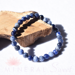 Pulsera Sodalita perlas redondas 6mm