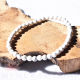 Bracelet Howlite Perles rondes 4mm