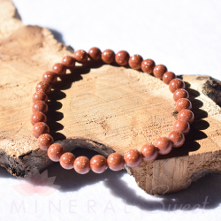 Pulsera Piedra de Sol perlas redondas 6mm