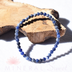 Pulsera Sodalita perlas redondas 4mm