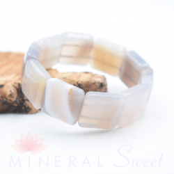 Bracelet Agate square 20mm