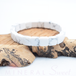 Pulsera Howlita square 10mm