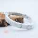 Bracelet Howlite square 10mm