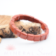 Pulsera Jaspe rojo square 10mm