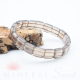 Pulsera Cuarzo ahumado square 10mm