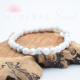 Bracelet Howlite Perles rondes 6mm