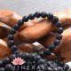 Bracelet Lava perles rondes 8mm