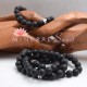 Pulsera Hombre Ónix negro mate