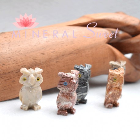 Hibou jaspe artisanat Perou