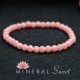 Pulsera infantil en Rodocrosita perlas redondas de 4mm