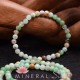 Bracelet enfant Chrysoprase perles rondes 4mm