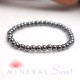 Bracelet enfant Hématite perles rondes 4mm
