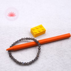 Pulsera infantil Labradorita perlas redondas 4mm