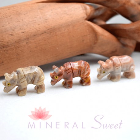 Rhinocéros jaspe artisanat Perou
