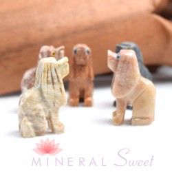 Chien jaspe artisanat Perou