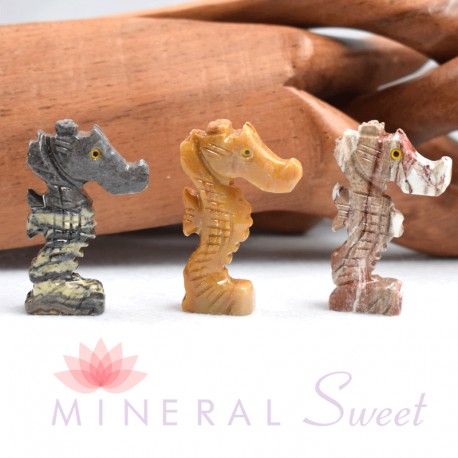 Caballito de mar jaspe artesanía Perú