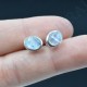 Boucle d'oreille Pierre de Lune argent
