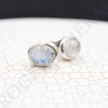 Boucle d'oreille Pierre de Lune argent