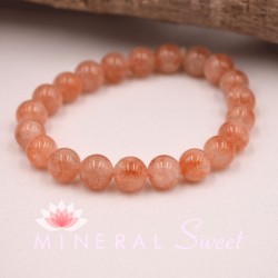 Pulsera Piedra de Sol perlas redondas 9mm