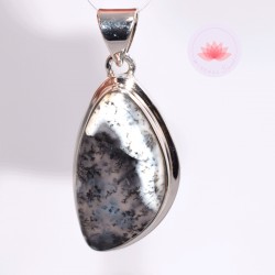 Pendentif Opale Dendritique argent 1