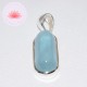 Pendentif Aigue Marine et argent 2